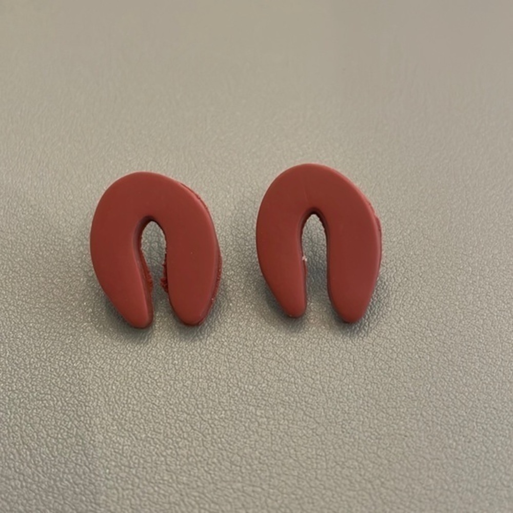 Burnt orange earrings